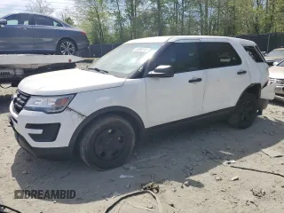 2016 Ford Police Interceptor Utility z VIN 1FM5K8ARXGGC73455, wystawiony jako Copart lot #53390105 z przebiegiem 110 137 mil mil oraz Szkody całkowita. Historia ofert i sprzedaży dostępna na DreamBid. Obrazek 1.