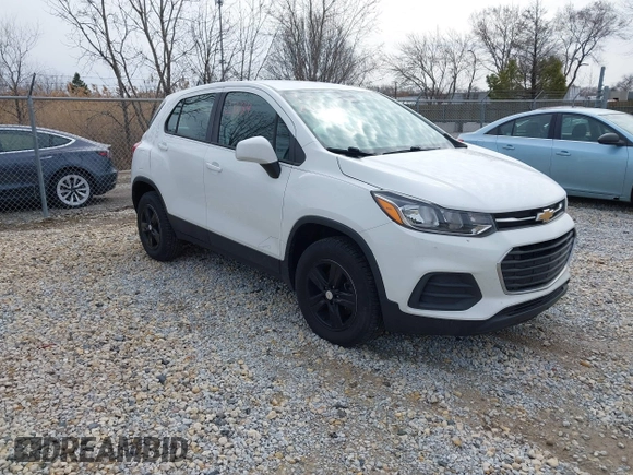 2018 Chevrolet Trax LS with VIN KL7CJNSB5JB713243, listed as a IAAI auction lot 41812654 with 92,901 mi miles. Bid and sale history available at carsss.com. Image 1.