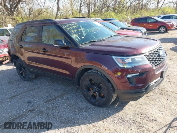 2019 Ford Explorer Sport with VIN 1FM5K8GT2KGA33912, listed as a IAAI auction lot 41979858 with 118,894 mi miles and . Bid and sale history available at DreamBid. Image 1.