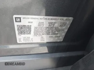 2019 GMC Terrain SLE with VIN 3GKALMEV3KL135653, listed as a IAAI auction lot 41939843 with 63,214 mi miles. Bid and sale history available at carsss.com. Image 9.