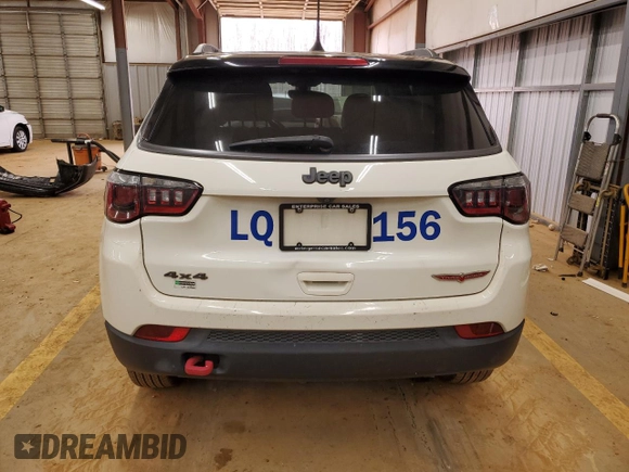 2020 Jeep Compass Trailhawk with VIN 3C4NJDDB4LT119165, listed as a Copart auction lot 48454355 with 135,492 mi miles and Salvage title. Bid and sale history available at DreamBid. Image 6.