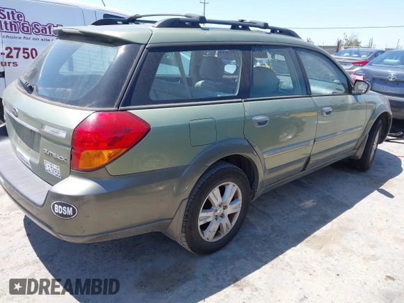 2005 Subaru Outback Limited with VIN 4S4BP62C956334803, listed as a IAAI auction lot 42592507 with 124,071 mi miles and . Bid and sale history available at DreamBid. Image 4.