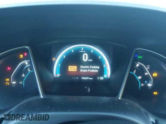 2016 Honda Civic Sedan EX with VIN 2HGFC2F75GH573985, listed as a IAAI auction lot 41161648 with 106,687 mi miles. Bid and sale history available at carsss.com. Image 7.