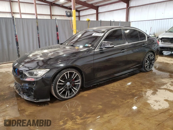 2015 BMW 3 Series 335i xDrive with VIN WBA3B9G58FNR92880, listed as a Copart auction lot 48410535 with 43,610 mi miles and Salvage Title. Bid and sale history available at carsss.com. Image 1.
