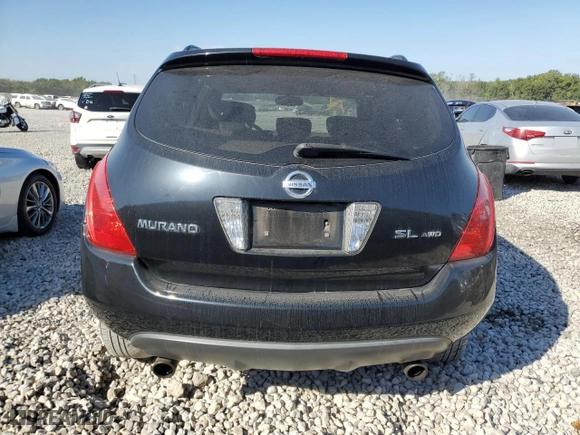 2005 Nissan Murano S with VIN JN8AZ08W55W410871, listed as a Copart auction lot 74467374 with 123,900 mi miles and Salvage Title. Bid and sale history available at carsss.com. Image 6.