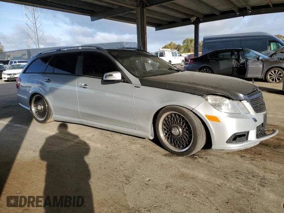 2011 Mercedes-Benz E 350 Luxury with VIN WDDHH8HB8BA351807, listed as a Copart auction lot 52191165 with 122,509 mi miles and Salvage Title. Bid and sale history available at DreamBid. Image 4.