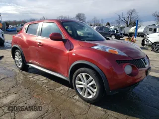 2014 Nissan Juke S with VIN JN8AF5MR1ET351874, listed as a Copart auction lot 45927775 with 157,798 mi miles and Salvage Title. Bid and sale history available at DreamBid. Image 4.