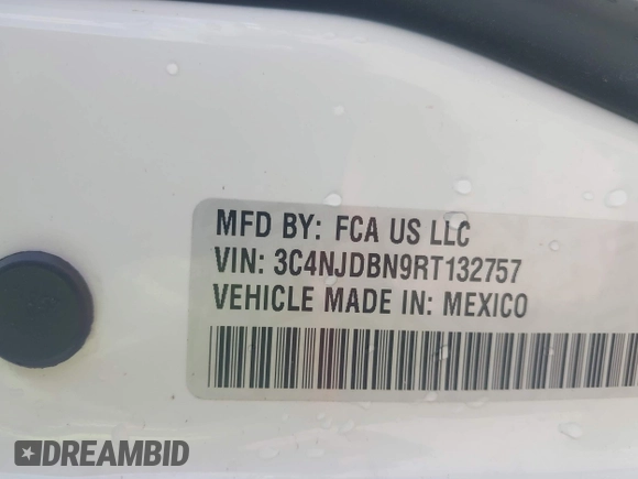 2024 Jeep Compass Latitude с VIN 3C4NJDBN9RT132757, выставлен на аукционе IAAI как лот 42691446 с пробегом 23 660 миль миль и . История ставок и продаж доступна на DreamBid. Изображение 9.