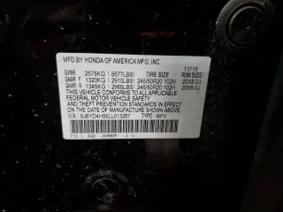 2020 Acura MDX w/Technology Pkg with VIN 5J8YD4H56LL013287, listed as a Copart auction lot 50136395 with Not Provided miles and Salvage Title. Bid and sale history available at carsss.com. Image 13.