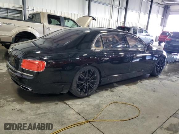 2015 Bentley Flying Spur with VIN SCBEC9ZAXFC049956, listed as a Copart auction lot 51461975 with 57,234 mi miles and Salvage title. Bid and sale history available at DreamBid. Image 3.