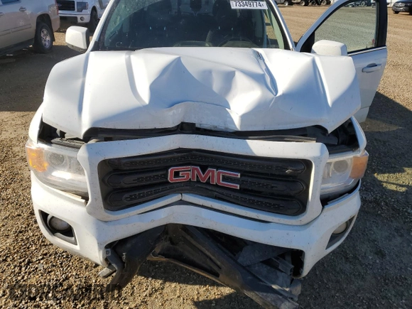 2018 GMC Canyon 4WD SLT with VIN 1GTP6DE13J1269627, listed as a Copart auction lot 73349774 with 191,385 mi miles and Salvage Title. Bid and sale history available at carsss.com. Image 11.