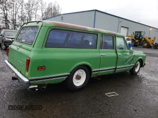 1971 Chevrolet Suburban z VIN CE261Z640706, wystawiony jako Copart lot #87385634 z przebiegiem 818 477 mil mil oraz Czysty tytuł • Clean title. Historia ofert i sprzedaży dostępna na DreamBid. Obrazek 3.