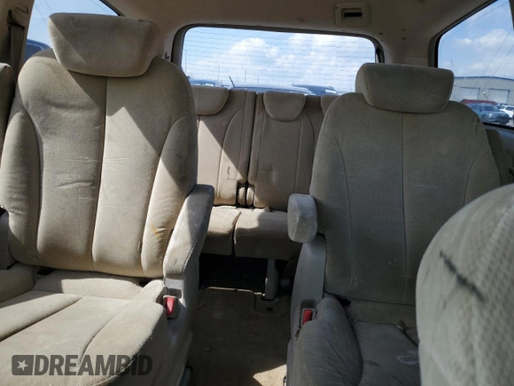 2006 Kia Sedona LX with VIN KNDMB233X66073539, listed as a Copart auction lot 50529815 with 172,896 mi miles and Salvage Title. Bid and sale history available at carsss.com. Image 10.