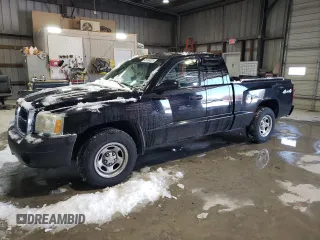 2005 Dodge Dakota ST with VIN 1D7HW22K65S119779, listed as a Copart auction lot 45154025 with Not Provided miles and Salvage Title. Bid and sale history available at carsss.com. Image 1.