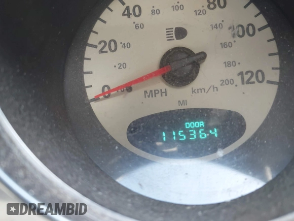 2003 Chrysler PT Cruiser with VIN 3C4FY48B13T526533, listed as a IAAI auction lot 42002527 with 115,364 mi miles. Bid and sale history available at carsss.com. Image 7.