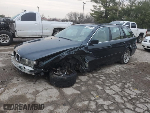 2001 BMW 5 Series 525iT with VIN WBADS33431GD50002, listed as a Copart auction lot 86652624 with Not Provided miles and Salvage Title. Bid and sale history available at carsss.com. Image 1.