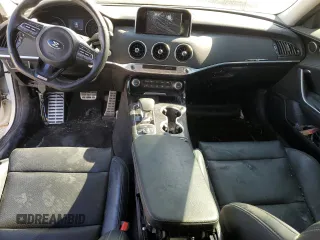 2021 Kia Stinger GT with VIN KNAE35LC2M6096326, listed as a Copart auction lot 77142494 with 37,739 mi miles and Salvage Title. Bid and sale history available at DreamBid. Image 8.