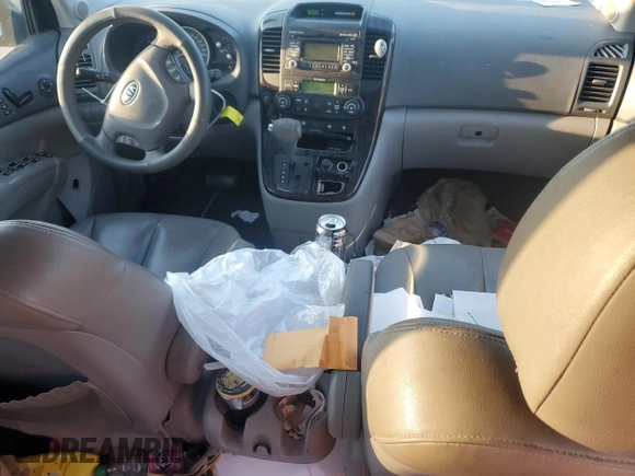2011 Kia Sedona EX with VIN KNDMH4C73B6387198, listed as a Copart auction lot 74748064 with 172,437 mi miles and Salvage Title. Bid and sale history available at carsss.com. Image 8.