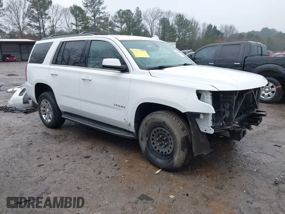 2017 Chevrolet Tahoe LS with VIN 1GNSCAKC3HR265961, listed as a IAAI auction lot 41426651 with 117,331 mi miles and . Bid and sale history available at DreamBid. Image 1.