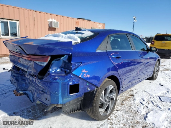 2024 Hyundai Elantra SEL with VIN KMHLS4DG3RU789381, listed as a Copart auction lot 88266675 with 5,191 mi miles and Salvage Title. Bid and sale history available at carsss.com. Image 3.