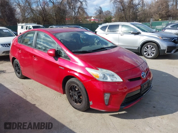 2013 Toyota Prius One with VIN JTDKN3DU0D1639195, listed as a IAAI auction lot 41887377 with 253,934 mi miles and . Bid and sale history available at carsss.com. Image 1.
