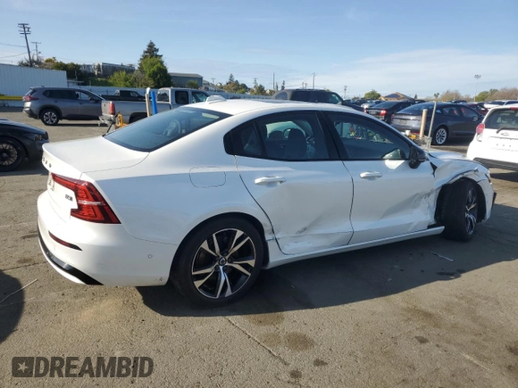 2024 Volvo S60 Plus Dark Theme with VIN 7JRL12TL7RG299701, listed as a Copart auction lot 50072295 with 29,539 mi miles and Salvage Title. Bid and sale history available at carsss.com. Image 3.