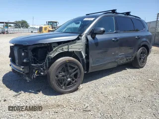 2024 Kia Telluride SX Prestige X-Line z VIN 5XYP5DGC9RG437414, wystawiony jako Copart lot #56765505 z przebiegiem 16 557 mil mil oraz Szkoda całkowita • Salvage title. Historia ofert i sprzedaży dostępna na DreamBid. Obrazek 1.