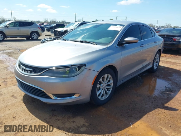 2015 Chrysler 200 Limited with VIN 1C3CCCAB8FN676119, listed as a IAAI auction lot 41836634 with 172,463 mi miles. Bid and sale history available at carsss.com. Image 2.