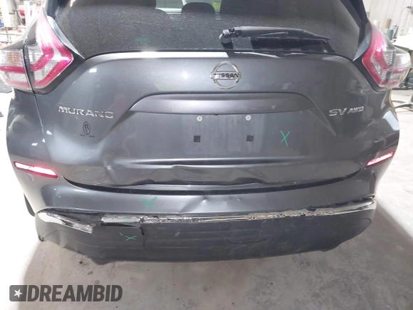 2016 Nissan Murano SL z VIN 5N1AZ2MH5GN125297, wystawiony jako IAAI lot #41973437 z przebiegiem 76 391 mil mil oraz . Historia ofert i sprzedaży dostępna na DreamBid. Obrazek 6.