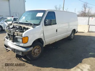 2006 Ford Econoline Cargo with VIN 1FTRE14W76HA23251, listed as a IAAI auction lot 41675487 with 98,597 mi miles. Bid and sale history available at carsss.com. Image 18.