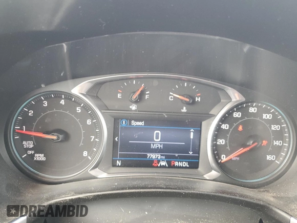 2021 Chevrolet Equinox LT with VIN 3GNAXUEV2MS135014, listed as a Copart auction lot 48268655 with 77,973 mi miles and Salvage Title. Bid and sale history available at DreamBid. Image 9.