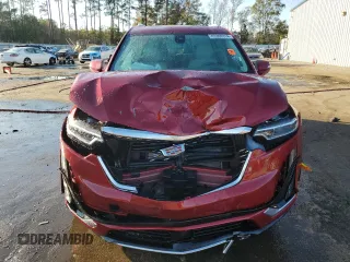 2024 Cadillac XT6 FWD Premium Luxury with VIN 1GYKPCRS6RZ708900, listed as a Copart auction lot 83399314 with 16,591 mi miles and Salvage Title. Bid and sale history available at carsss.com. Image 5.