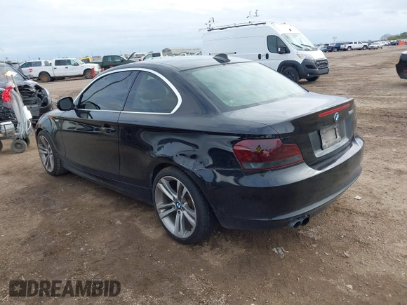 2013 BMW 1 Series 128i with VIN WBAUP7C52DVP24985, listed as a IAAI auction lot 41368682 with 107,294 mi miles and . Bid and sale history available at carsss.com. Image 3.