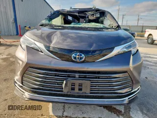 2023 Toyota Sienna Platinum with VIN 5TDESKFC1PS107059, listed as a Copart auction lot 59583485 with Not provided miles and Salvage title. Bid and sale history available at DreamBid. Image 5.