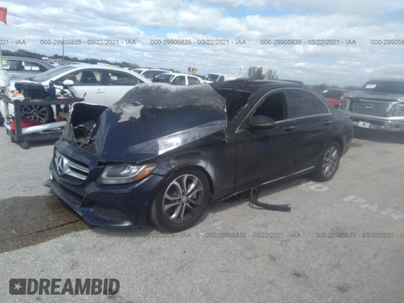 2016 Mercedes-Benz C 300 with VIN 55SWF4JB8GU166826, listed as a IAAI auction lot 41696408 with Not Provided miles and . Bid and sale history available at carsss.com. Image 2.
