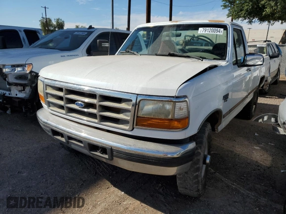 1997 Ford F-250 z VIN 1FTHF26F3VEB25299, wystawiony jako Copart lot #79120094 z przebiegiem 232 954 mil mil oraz Szkoda całkowita • Salvage title. Historia ofert i sprzedaży dostępna na DreamBid. Obrazek 1.