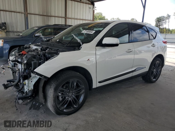2022 Acura RDX w/A-Spec Package with VIN 5J8TC2H60NL011192, listed as a Copart auction lot 72188954 with 25,034 mi miles and Salvage Title. Bid and sale history available at carsss.com. Image 1.