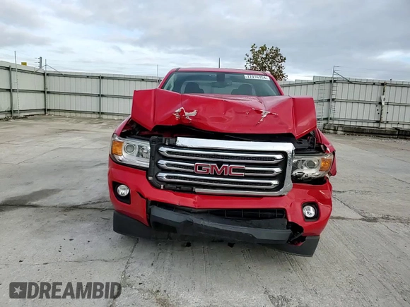 2015 GMC Canyon 2WD SLE with VIN 1GTH5BEA6F1142406, listed as a Copart auction lot 72416354 with 121,670 mi miles and Salvage Title. Bid and sale history available at carsss.com. Image 10.