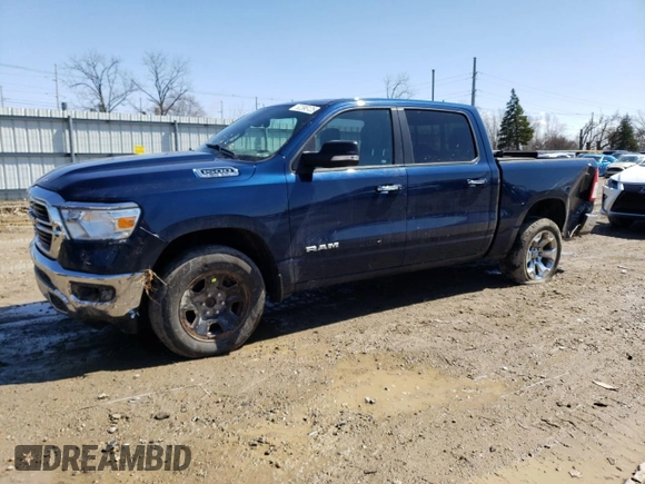 2019 Ram 1500 Big Horn z VIN 1C6SRFFT3KN895368, wystawiony jako Copart lot #52395125 z przebiegiem 101 665 mil mil oraz Czysty tytuł • Clean title. Historia ofert i sprzedaży dostępna na DreamBid. Obrazek 1.