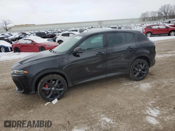 2023 Dodge Hornet GT with VIN ZACNDFAN7P3A04193, listed as a Copart auction lot 41499295 with 58,039 mi miles and Salvage Title. Bid and sale history available at DreamBid. Image 1.