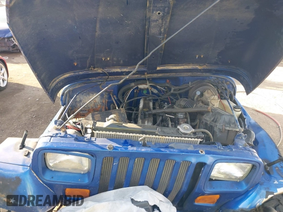1995 Jeep Wrangler S with VIN 1J4FY19P3SP260597, listed as a IAAI auction lot 41883021 with 176,555 mi miles. Bid and sale history available at carsss.com. Image 10.