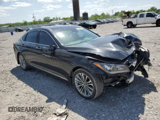 2017 Genesis G80 3.8L z VIN KMHGN4JEXHU175292, wystawiony jako Copart lot #51922895 z przebiegiem Nie podano mil oraz Szkoda całkowita • Salvage title. Historia ofert i sprzedaży dostępna na DreamBid. Obrazek 4.