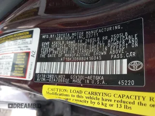 2011 Toyota Avalon with VIN 4T1BK3DB8BU416045, listed as a IAAI auction lot 41711885 with 153,910 mi miles and . Bid and sale history available at DreamBid. Image 9.