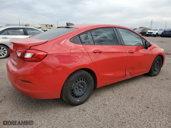2018 Chevrolet Cruze LS with VIN 1G1BC5SM6J7139452, listed as a Copart auction lot 50046185 with 72,564 mi miles and Clean Title. Bid and sale history available at carsss.com. Image 3.