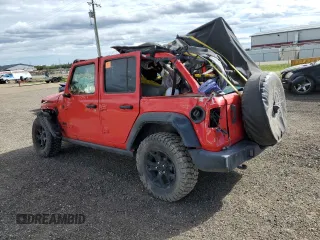 2022 Jeep Wrangler Unlimited Sport S with VIN 1C4HJXDG2NW133492, listed as a Copart auction lot 68730984 with Not provided miles and Clean title. Bid and sale history available at DreamBid. Image 2.