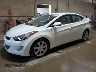 2013 Hyundai Elantra GLS with VIN 5NPDH4AE8DH291481, listed as a Copart auction lot 60606165 with 108,432 mi miles and Salvage title. Bid and sale history available at DreamBid. Image 1.