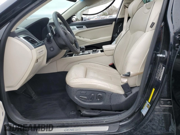 2018 Genesis G80 Ultimate with VIN KMHGN4JF7JU216279, listed as a Copart auction lot 42200505 with 52,514 mi miles and Salvage Title. Bid and sale history available at DreamBid. Image 7.