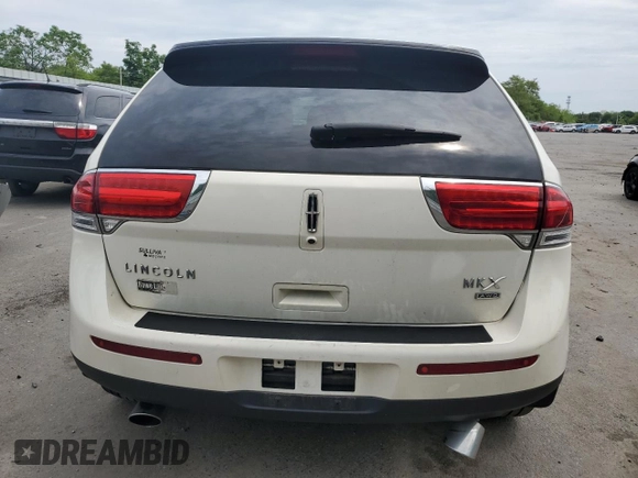 2013 Lincoln MKX with VIN 2LMDJ8JK0DBL06312, listed as a Copart auction lot 54804854 with 121,107 mi miles and Salvage Title. Bid and sale history available at DreamBid. Image 6.
