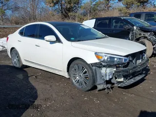 2016 Kia Cadenza Premium with VIN KNALN4D7XG5211147, listed as a IAAI auction lot 41452434 with 108,443 mi miles and . Bid and sale history available at DreamBid. Image 1.