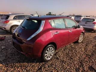 2017 Nissan LEAF S with VIN 1N4BZ0CP3HC311154, listed as a Copart auction lot 88807695 with 57,525 mi miles and Salvage Title. Bid and sale history available at carsss.com. Image 3.